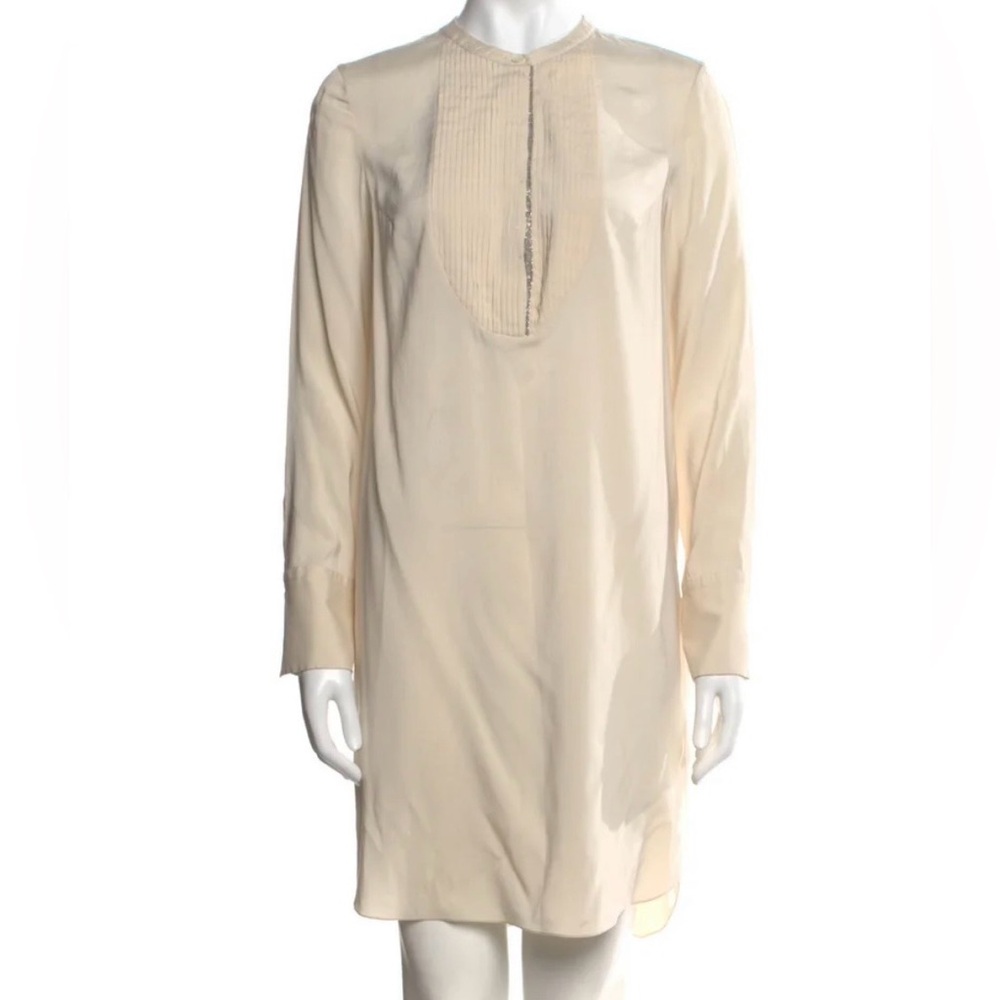 Brunello Cucinelli crew neck mini dress